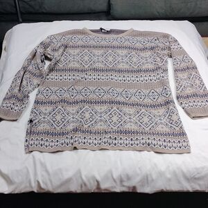 Jessica Scott women's large sized multi color sweater